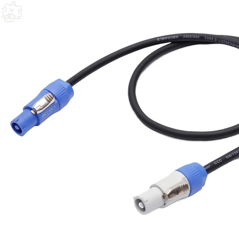 1 pieza negro 3 núcleos Cable de conexión de alimentación PowerCON 3x1,5 mm2 Cable de extensión monofásico para luz de escenario espectáculo de eventos de luz LED