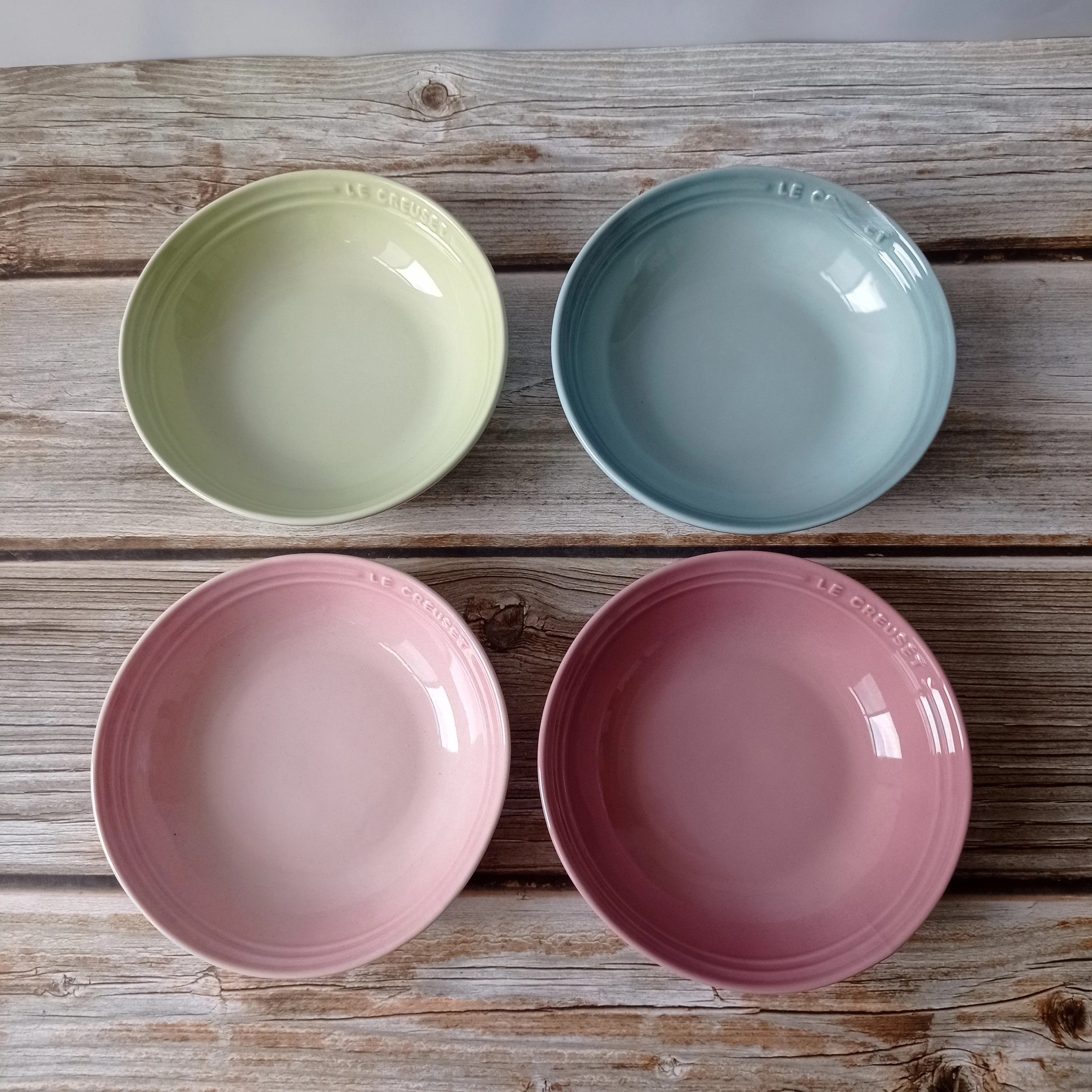 Le Creuset Cool Color Home Use Soup Bowl Salad Cereal  Breakfast Underglaze Color Dinnerware High End