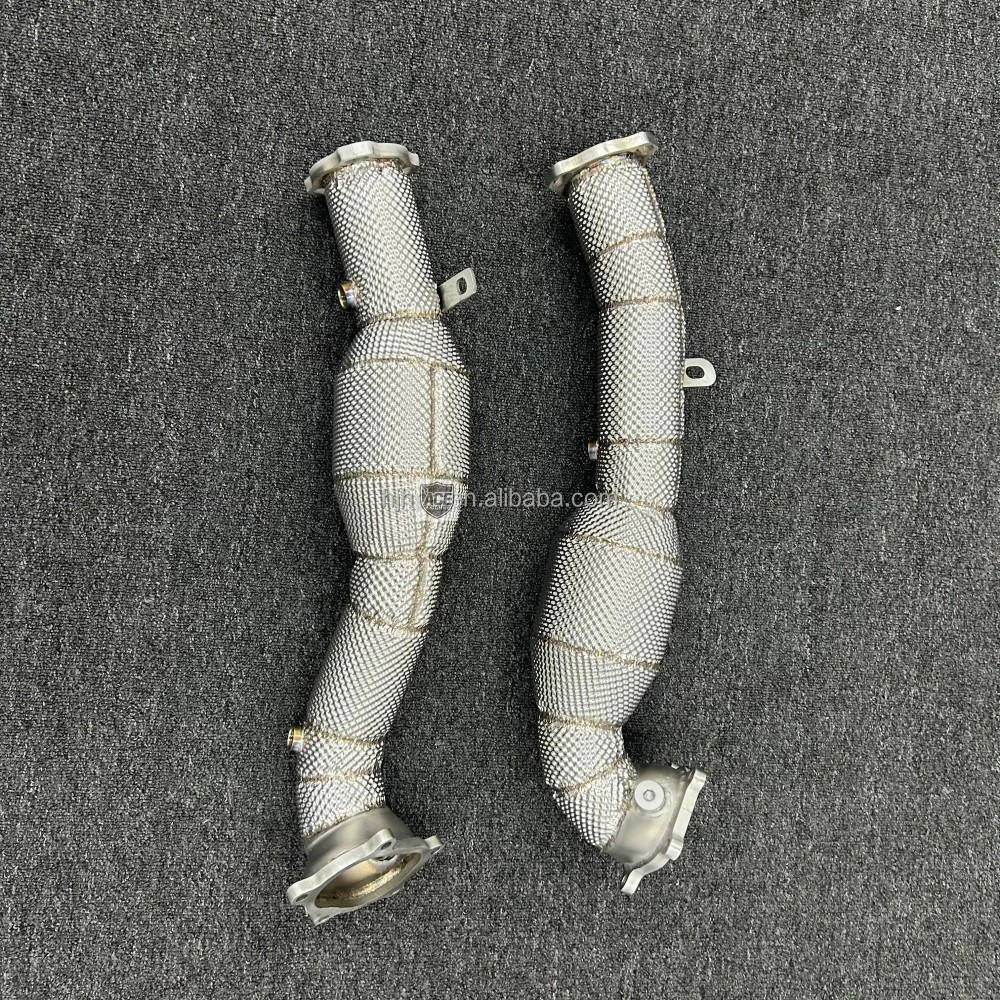 ACE Edelstahl mit Hitzeschutz Hochleistungs-Auspuff-Downpipe für Audi S6 S7 Rs6 Rs7 A8 S8 C7 C7.5 4.0t TFSI (2012~2019) – Detail 6