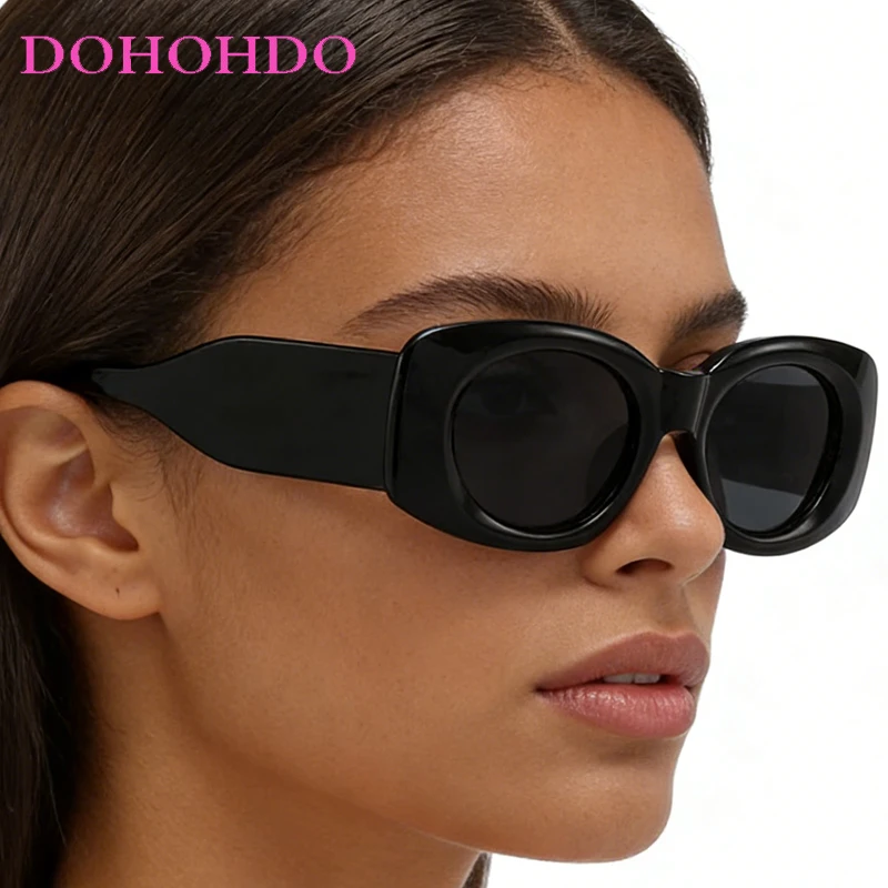 

Fashion Luxury Thick Frame Square Sunglasses For Women Vintage Trendy Design Outdoor Sunglasses Men Travel Driving Shades UV400