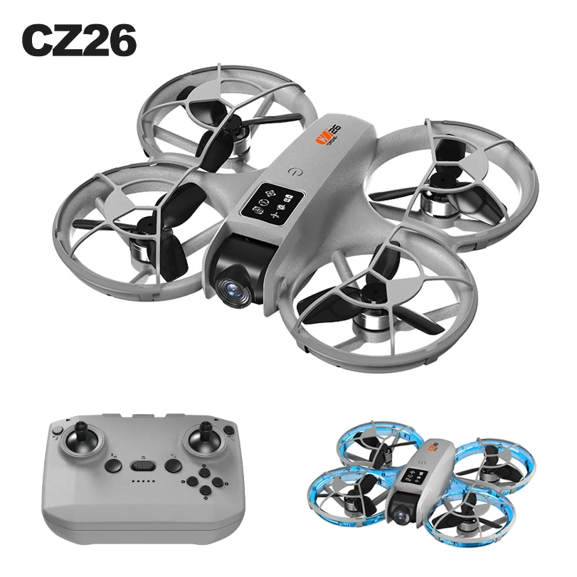 

Mini RC Drone 4K Camera Intelligent UAV Optical Flow Stabilization Hover Aircraft Brushless Remote Control Quadcopter CZ26