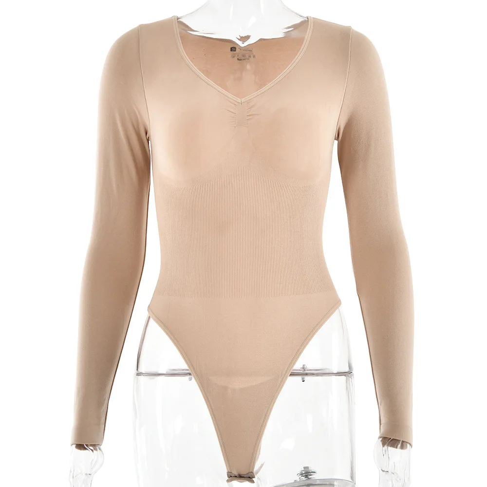 محبوك المرأة قميص قاعدة طويلة الأكمام أزياء تنوعا جديد مثير فتاة ساخنة ضيق ارتداءها الخريف