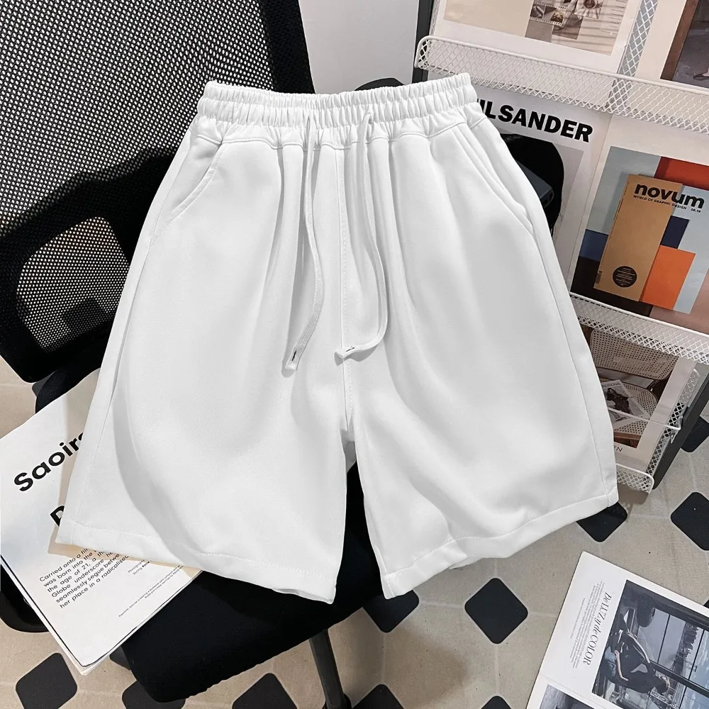 2026 High-quality Solid Color Sports Shorts for Men and Women Summer American Straight Leg Loose Casual Pants - Image 2