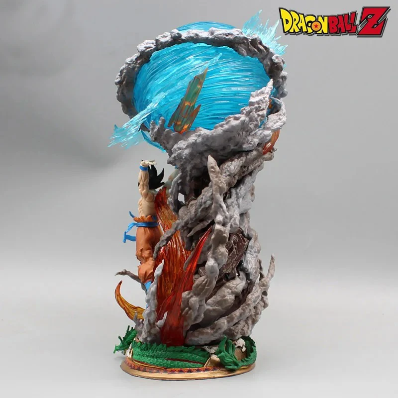 17cm Anime Dragon Ball Goku Figuras Anime Sou Goku Super Saiyan Figuras de acción Modelo Genki Bomb GK Figuras Colección Juguetes Regalos