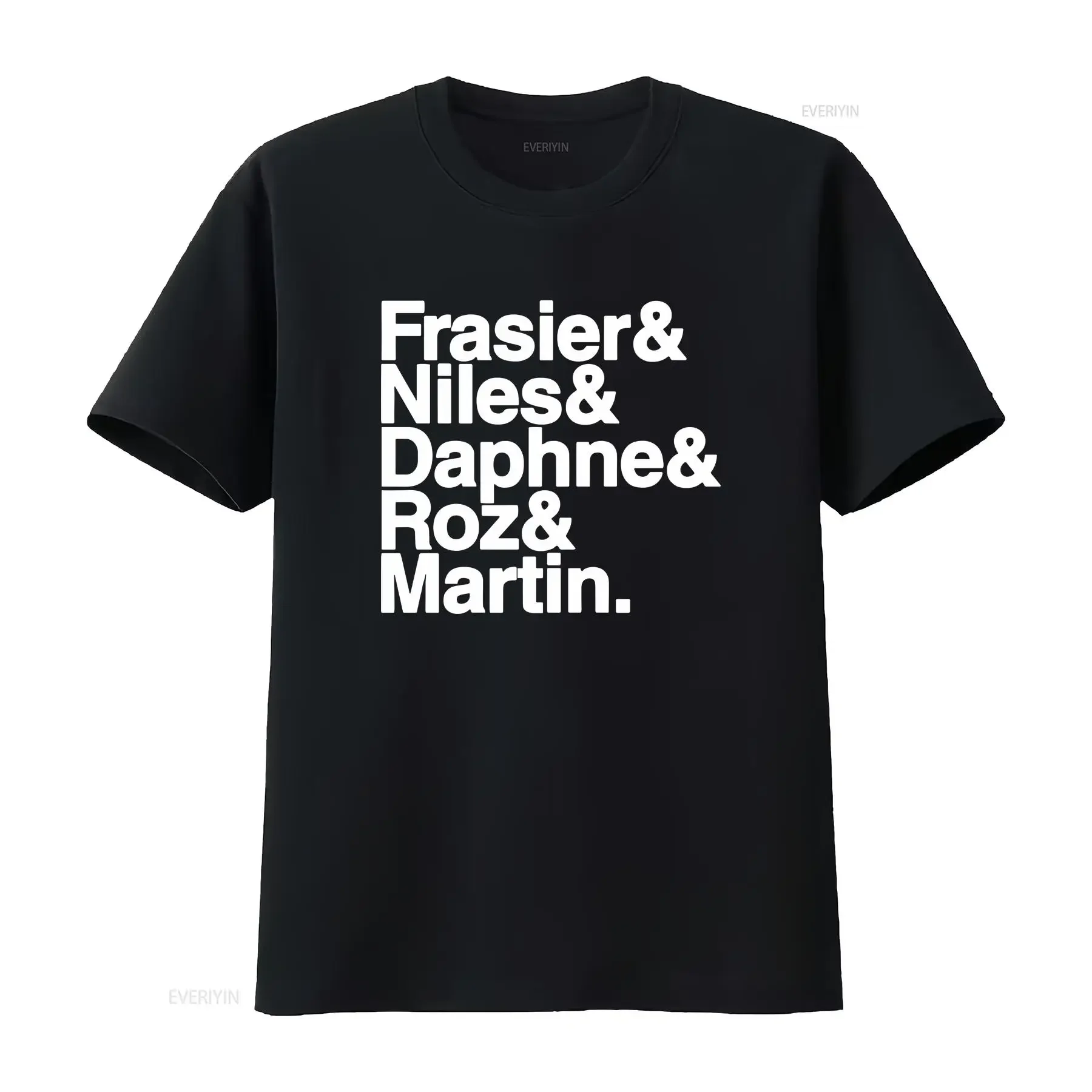Frasier T Shirt Crane Show vintage Washed homme Stylish Soft Top For Everyday Wear Comfortable fashion Breathable graphic