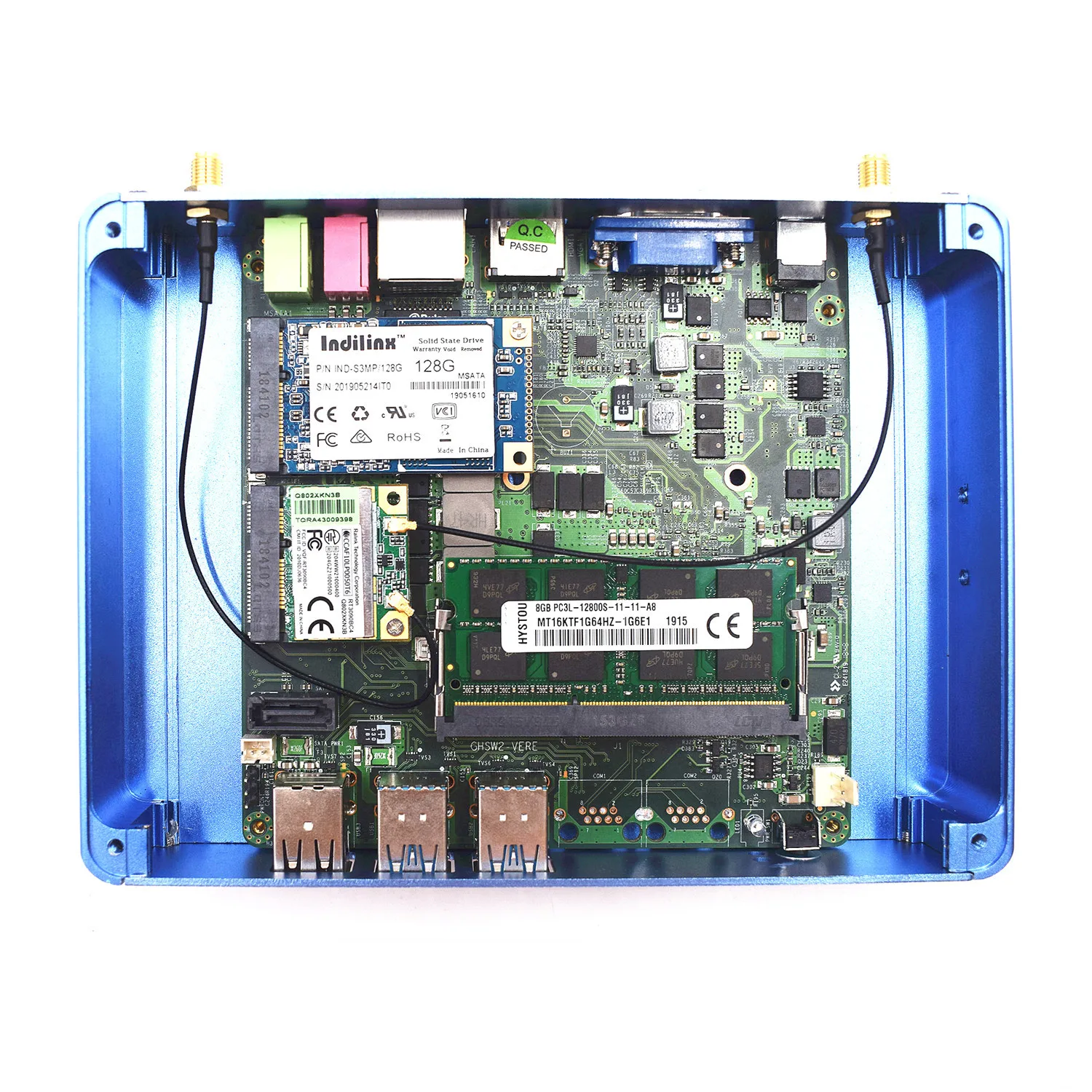 Hystou Fanless Mini PC Small Form Factor PC H2 DDR3 More Refined And Smaller Core i3 4010U i5 4200U Desktop Computer