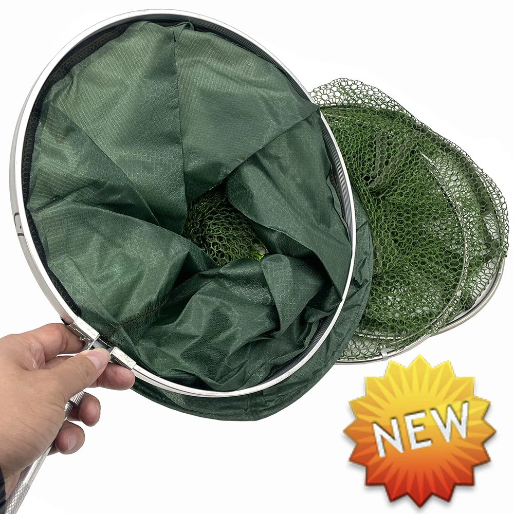 

1.7-3m Fishing Basket Dip Net Quick-drying Nylon Mesh Folding Telescopic Fyke Net Cage Outdoor Fishing Tackle Gear Fish Care Net