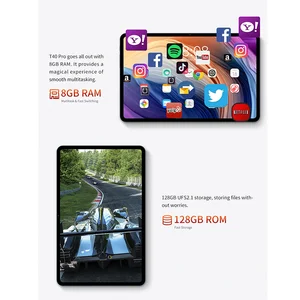 T40 Pro Tablet -Tastaturen 10,4 Zoll 2K Full Android Laminierung 12 8 GB RAM 128 GB ROM UNISOC T616 OCTA CORE 4G REDE Ladung schnell 10 Hauptverkäufe iPhone 12 128 GB Neu - №2