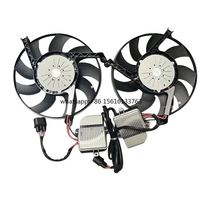 For Bentley Flying Spur Continental GT 6.0 W12 New Radiator Cooling Fan 3W0121205B Electronic Cooling Fan Assembly