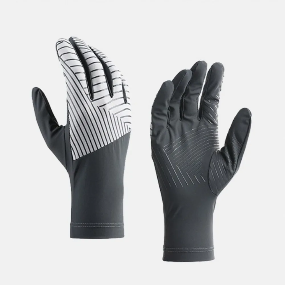 New Touch Screen Ice Silk Gloves Highly Elastic Breathable Sunscreen Gloves Non-slip Anti-UV Surf Gloves Men Women