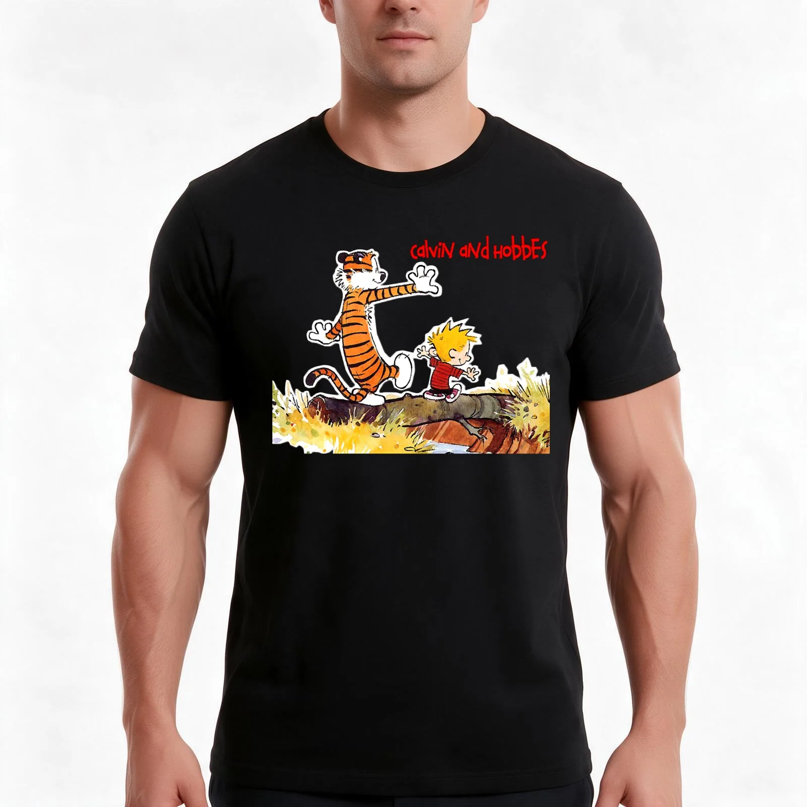 Picture Your Hobbes Begin Retro Photograp For The Boys Girls T-Shirt, Summer Casual Cotton Tee, Oversized Streetwear Tops