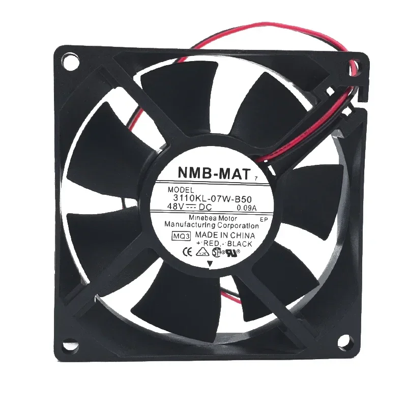 80*80*25MM 8025 DC48V 0.09A 3110KL-07W-B50 Power Chassis Inverter Cooling Fan