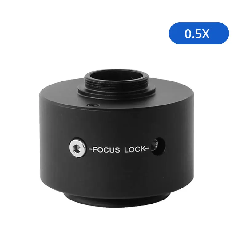 Adaptador de cámara de microscopio 0,5x para conector de montaje C de microscopio Trinocular Olympus