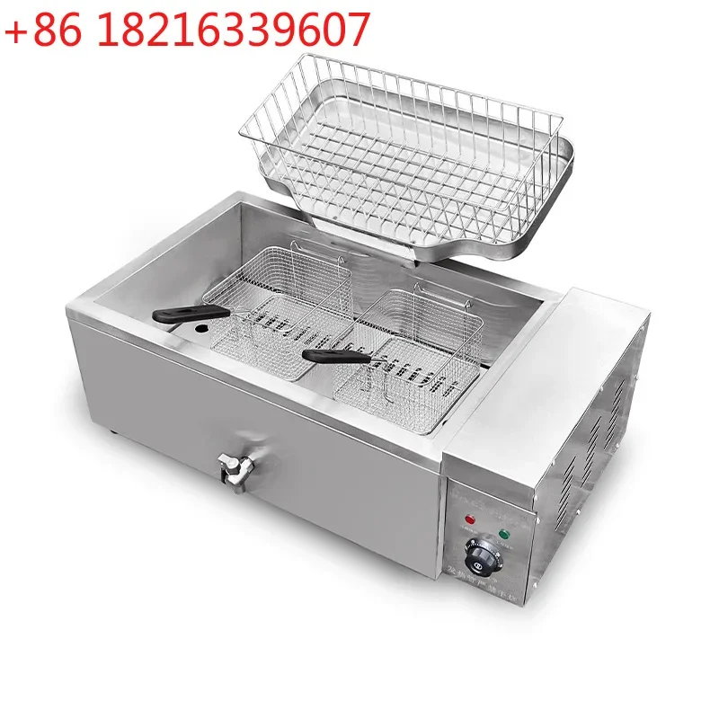 Commercial large-capacity electric fryer, deep fryer, automatic constant temperature special pan for frying fritters