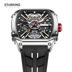 STARKING 316-NH38 Steel shell wine barrel Watches for Men mechanical watch high-end luxury 50M waterproof Men watch