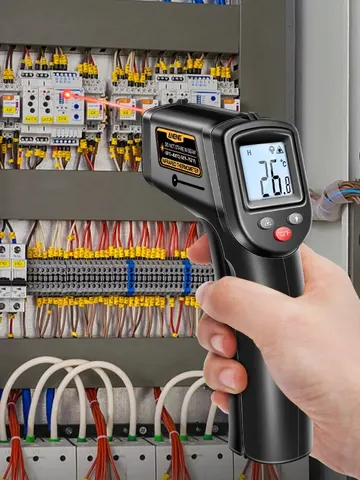 Aneng th201 celsius display digitales infrarot thermometer hoch empfindliches berührungs loses temperatur messgerät hygrometer