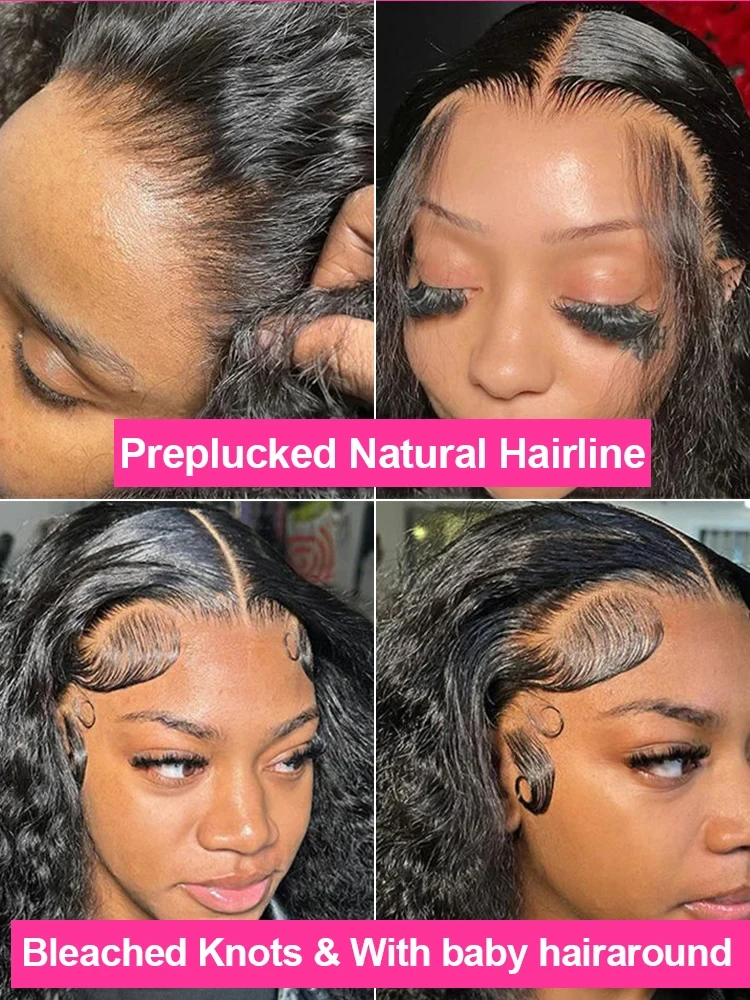 30 بوصة 13x4 Hd الدانتيل أمامي المياه موجة عميقة باروكة من شعر طبيعي 100% شعر الإنسان الجبهة الدانتيل مجعد الباروكات للنساء السود #4