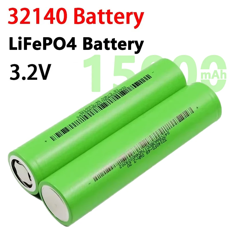 

3.2V 32140 15Ah lithium iron phosphate battery pack, DIY 4s 8s 12V 24V 48V inverter, electric vehicle travel camping battery