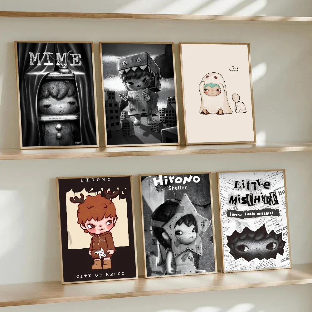 

1pc HIRONO Poster Self-adhesive Art Waterproof Paper Sticker Coffee House Bar Room Wall Decor