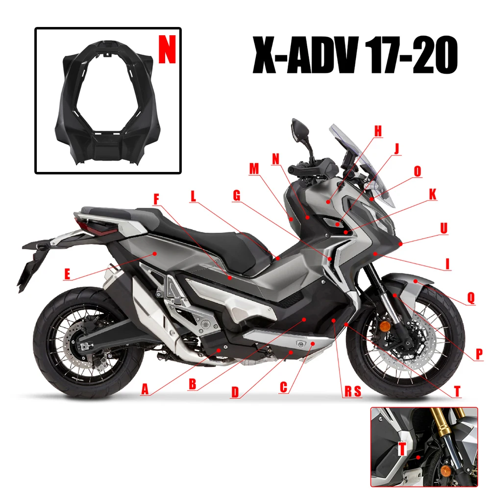 

For Honda X-ADV XADV 750 2017 2018 2019 2020 Motorcycle Seat Barrel Front Cover Center Decorative Shell X-ADV750 Accessories