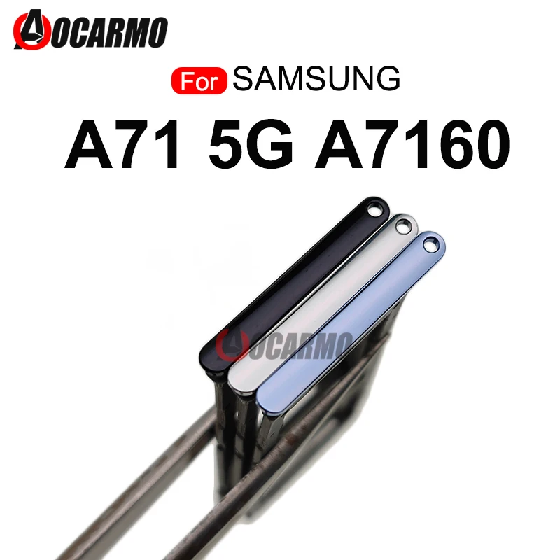 1Pcs  SIM Card For Samsung Galaxy A71 5G A7160 A716U/F Single / Dual Sim Tray Slot Holder Replacement Parts