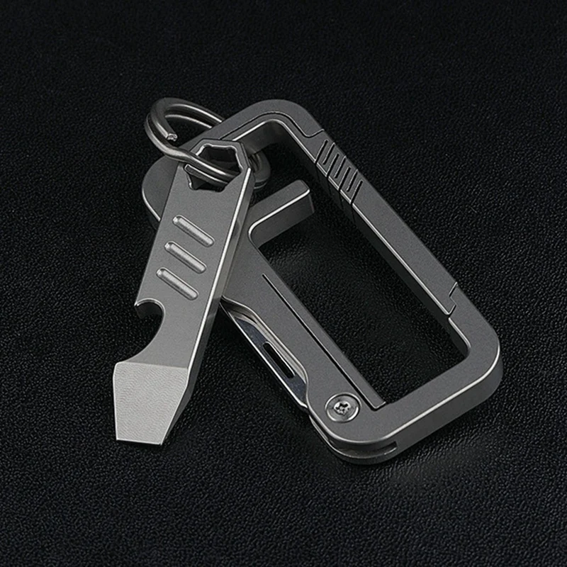 SEWS-Multifunctional Mini Crowbar, Bottle Opener, Hexagonal Wrench, Portable Outdoor Multi-Functional Tool Camping Equipment