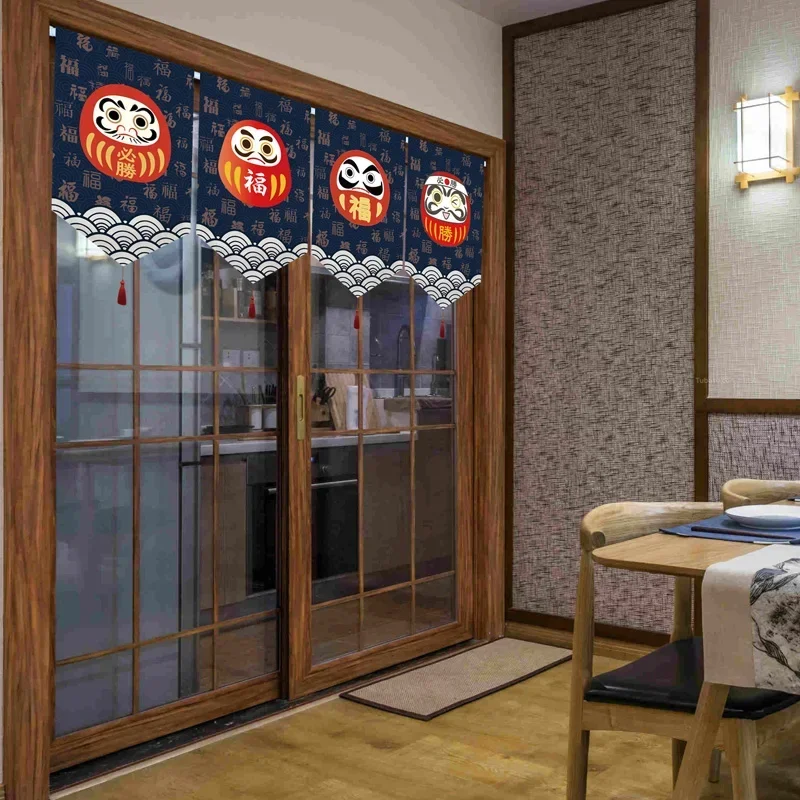 Sushi Shop Adversing Flag Hanging Japanese Door Curtains Doorway Short Curtain Izakaya Resturant Enterance Noren Bistro Decor