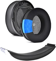 Replacement Cooling Gel Earpads Headband Compatible with Audeze Penrose/Penrose X/Mobius Headphones For HyperX Cloud Orbit S