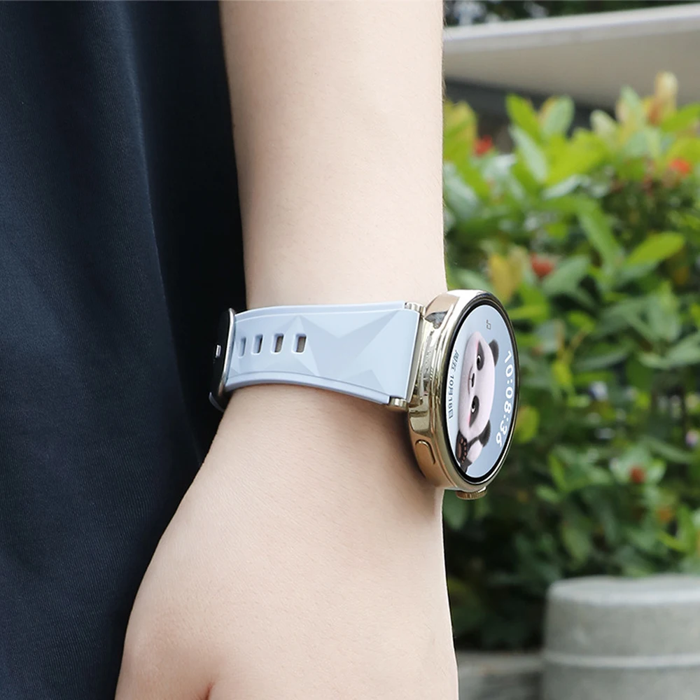 Siliconen Band Voor Huawei Horloge Gt 5 4 Pro 46Mm 41Mm Sport Band Horloge Gt5 Gt4 Gt3 Gt2 Armband Polsbandjes 18Mm 22Mm Horlogeband