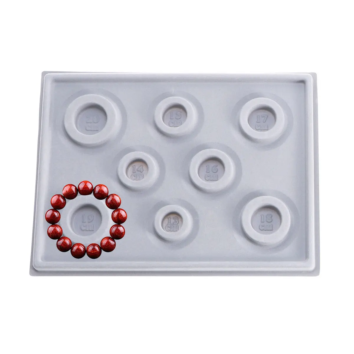 

2Pcs Beading Board Jewelry Making Design Tray for Necklace Bracelet DIY Projects Non-Slip Bead Organizer Sturdy Compact Craft