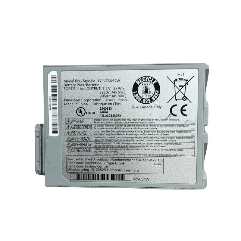 Brand New FZ-VZSU95W FZ-VZSU94W Battery Suitable for Panasonic ToughBook FZ-M1 FZ-B2 FZ-VZSU95J