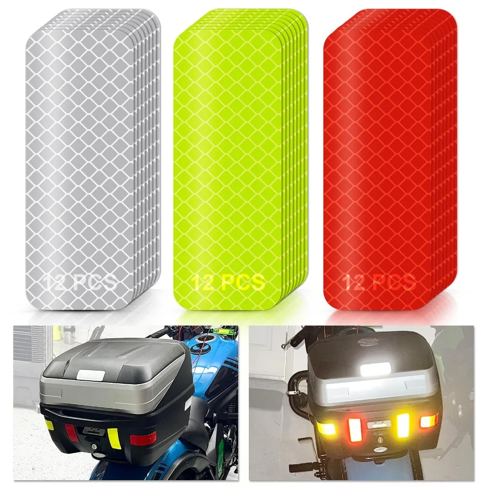 Reflective Stickers High Visibility Reflective Tape Reflective Strips Bulk Safety for Car Motorcycle Bike Trailer Helmet Bag