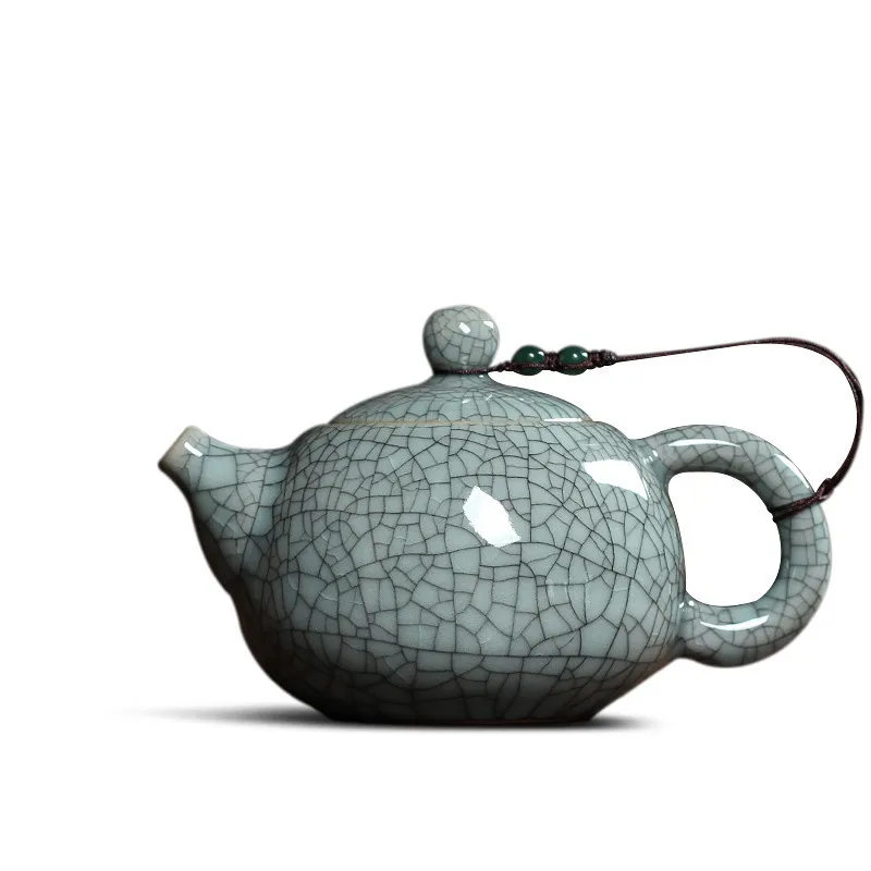 Tea Set Crackle Glaze Kiln Longquan Celadon Ceramic Chinese Teapot Porcelain Yixing Clay Antique Tea Pot Kettle