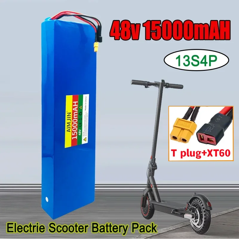 

13S4P 48V battery 15000mAh 18650 lithium-ion battery pack with BMS for Citycoco 54.6V scooters