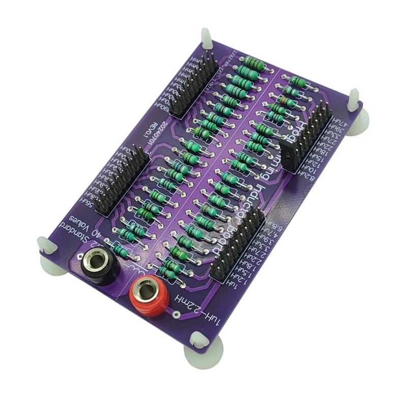 1Uh To 2.2Mh E12 Standard 40 Values Programmable Inductor Board With 4Mm Banana Sockets Inductance Substitution Box