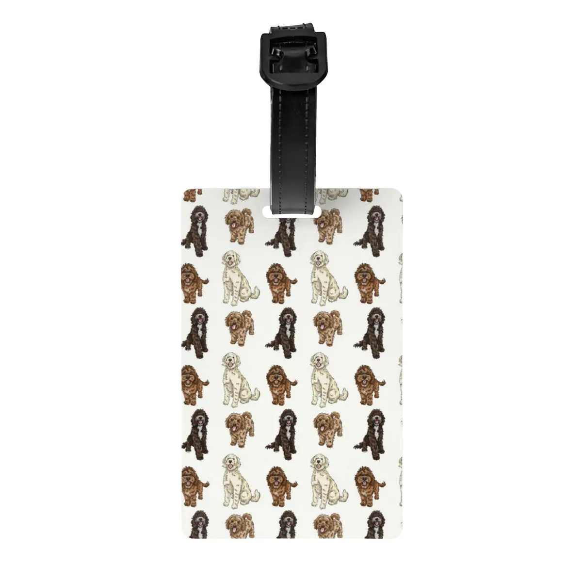 Poodle Cross Collection Luggage Tags for Travel Suitcase Labradoodle Sproodle Privacy Cover ID Label