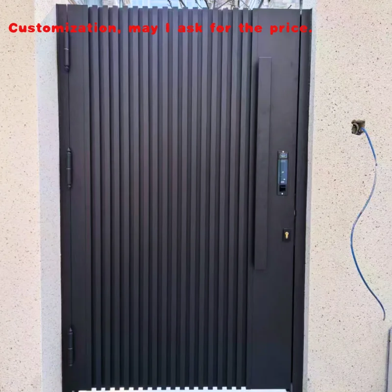 custom.Safe and Easy-to-Maintain New Garden Entry Aluminum Remote Controlled Gate Easy Installation Fence
