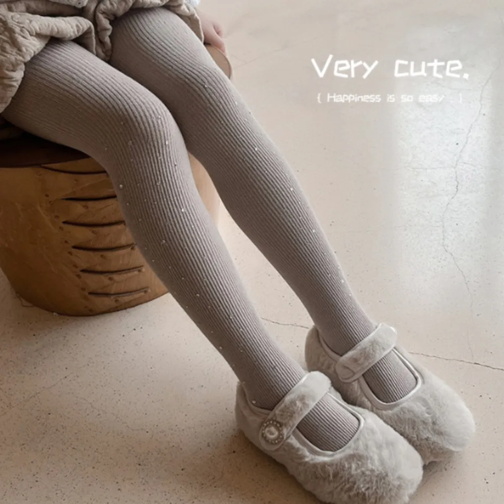 Girls' pantyhose sparkling diamond baby tights kids girl stockings soft cotton tight pants for little girls pantyhose clothes