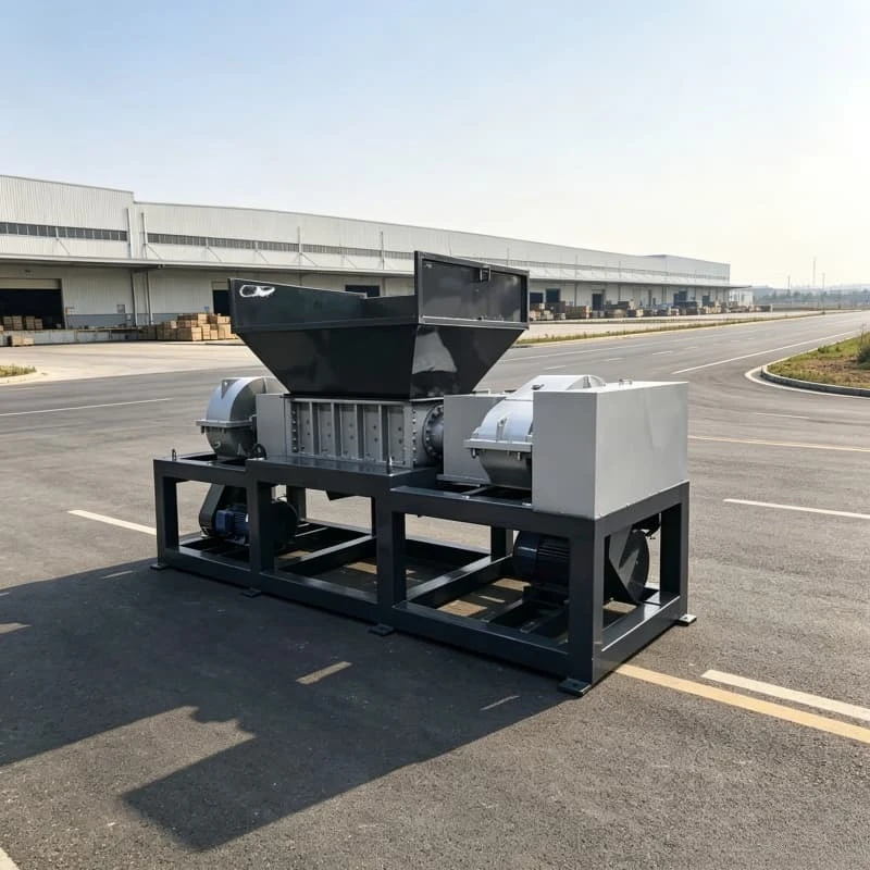 Tire Shredder Car Truck OTR Tyre Crushing Machine Industrial Rubber Waste Recycling Equipment Customized Usage