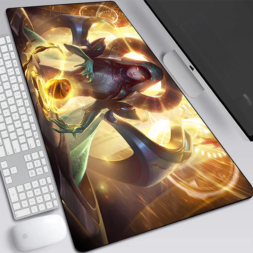 League of Legends Sona Large Gaming Mouse Pad Computer Laptop Mousepad Keyboard Pad Desk Mat PC Gamer Mouse Mat Office Mausepad