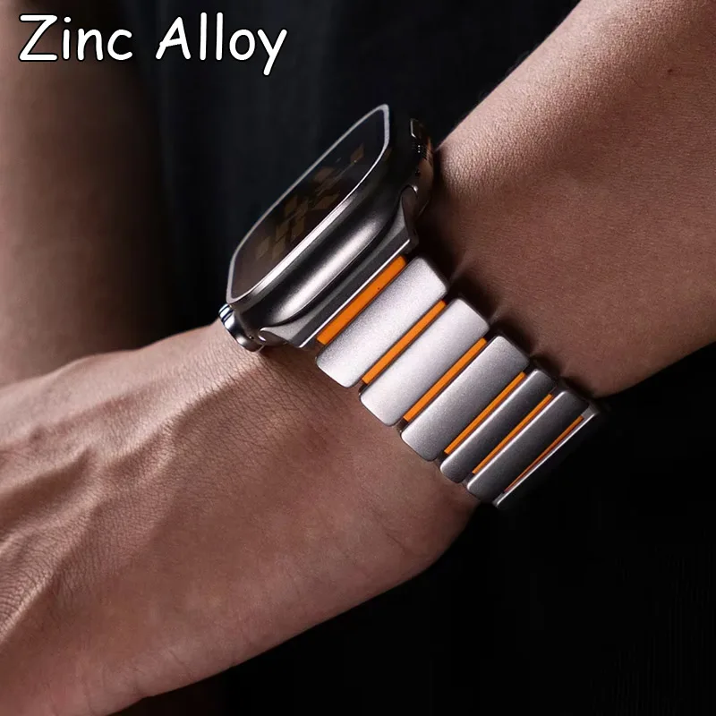 Zinklegierungsarmband für Apple Watch Series 11 10 9 SE3 2 42mm 44mm 45mm 46mm Metallarmband Correa Gürtel für iWatch Ultra 3 2 49mm