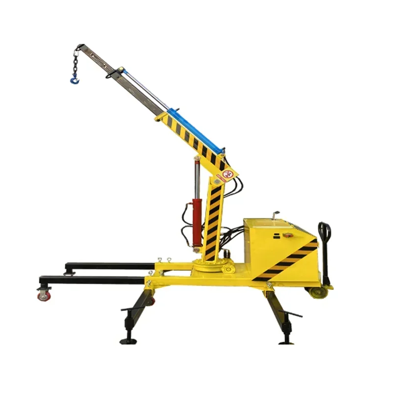 Low Cost Spider Crane Mini Wheel Moving Driving Spider Crane 500kg 1000kg Electric Movable Small Hydraulic Spider Crane for US