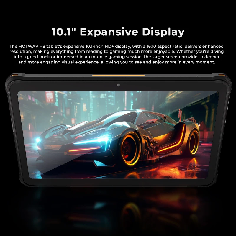 HOTWAV R8 Robuuste Tablet 10800mAh Enorme Batterij Android 14 Pad 10.1 ''HD + Display 4GB 128GB 13MP Camera Global 4G Tablet PC