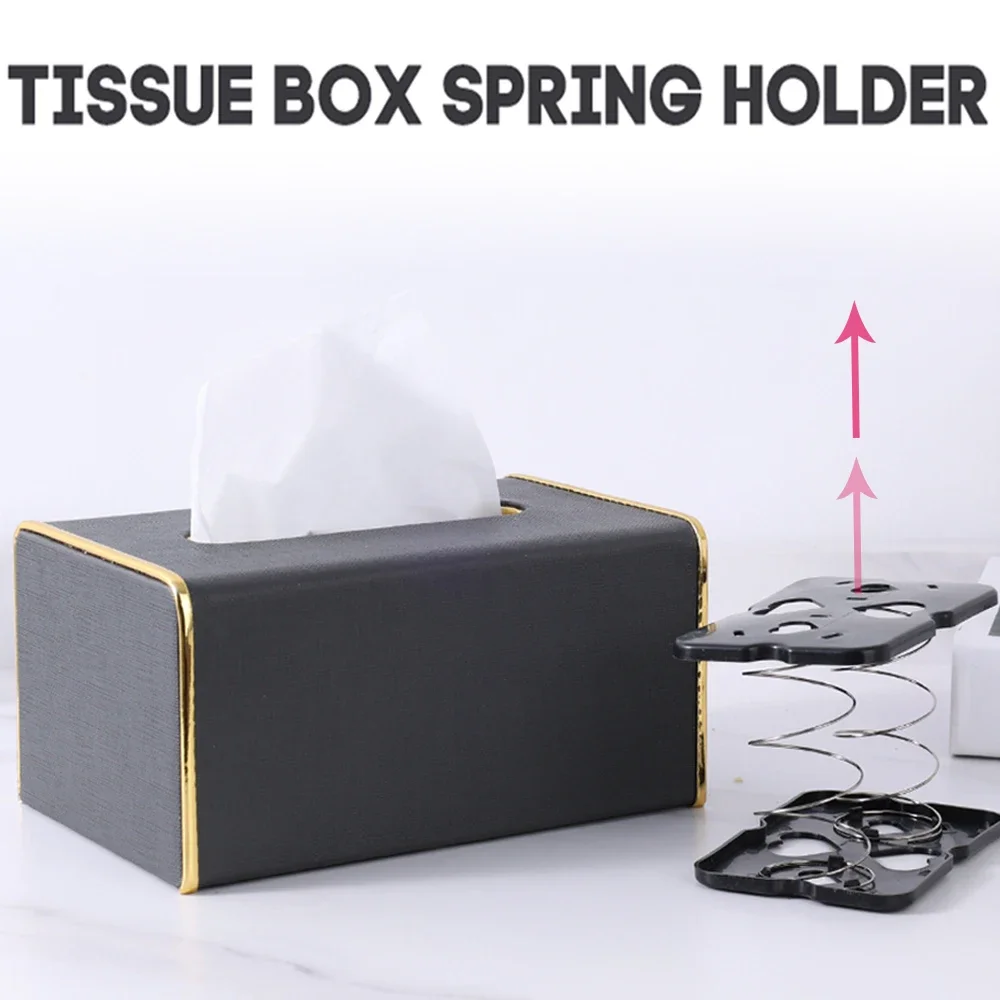 Paper Drawer Spring Holder Inside Tissue Bottom Tray Support Artifact Lifting Elastic 2 Color Pop-Ups Lift The Paper Towel Tray