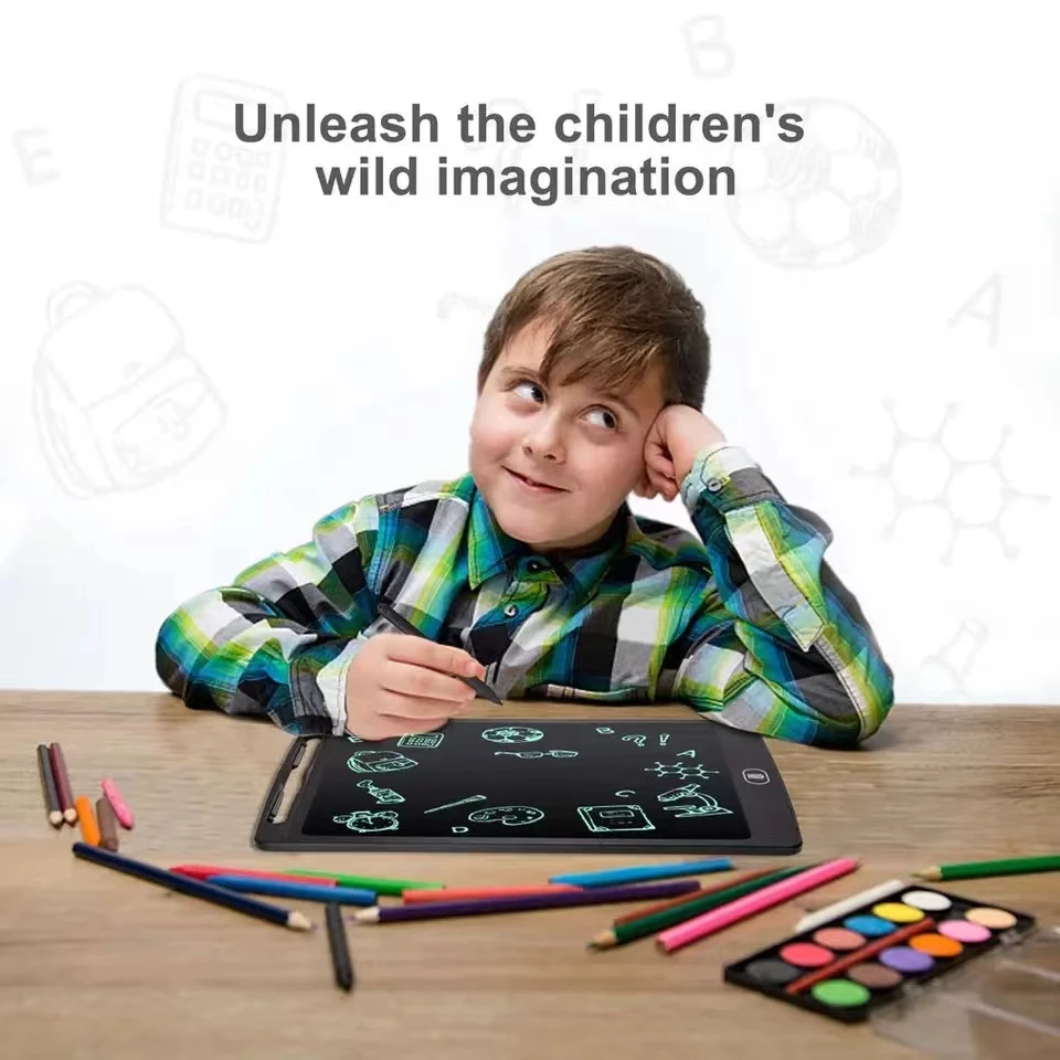 10Inch Children Electronic Drawing Board LCD Screen Kids Writing Tablet Digital Color Painting Handwriting Pad Toys