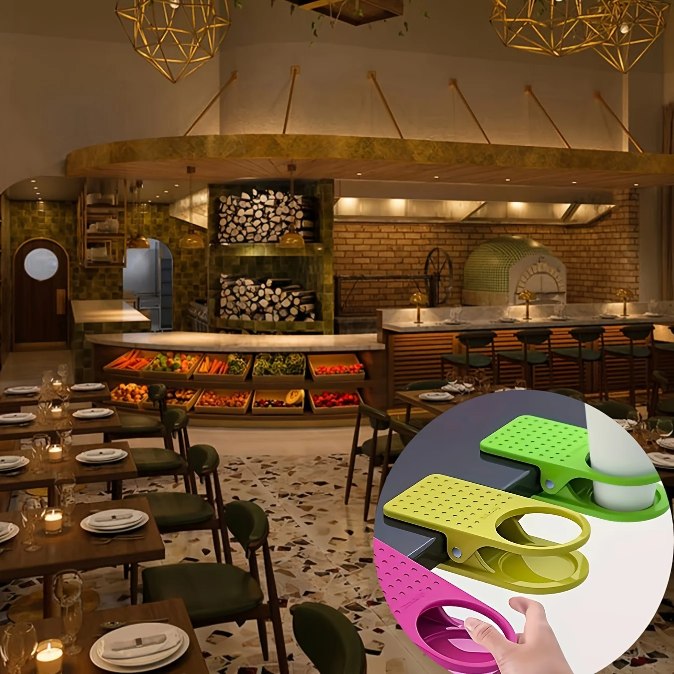 2 Stück Tischklemmen-Getränkehalter – platzsparendes, robustes und stabiles Design