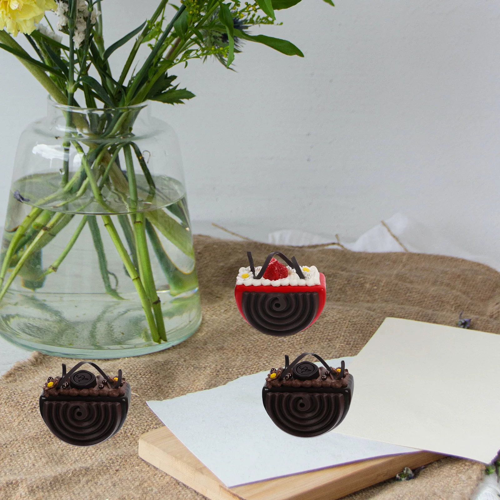 

Simulated Cake Decorations Realistic Simulation Props Models Photo Lifelike Fake Cakes Faux for Display Artificial Tabletop