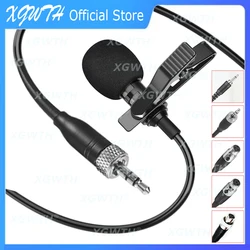 Lavalier Lapel Unidirectional Microphone for Shure Sennheiser AKG MiPro Samson Audio Condenser Mic 4Pin 3Pin 3.5mm Lock Wireless