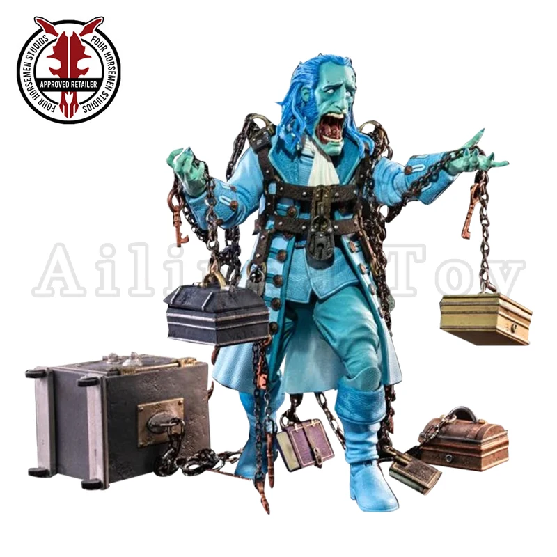 

[Pre-Order]Four Horsemen Studio Mythic Legions 1/12 6inches Action Figure Figura Obscura The Ghost of Jacob Marley Haunted Blue