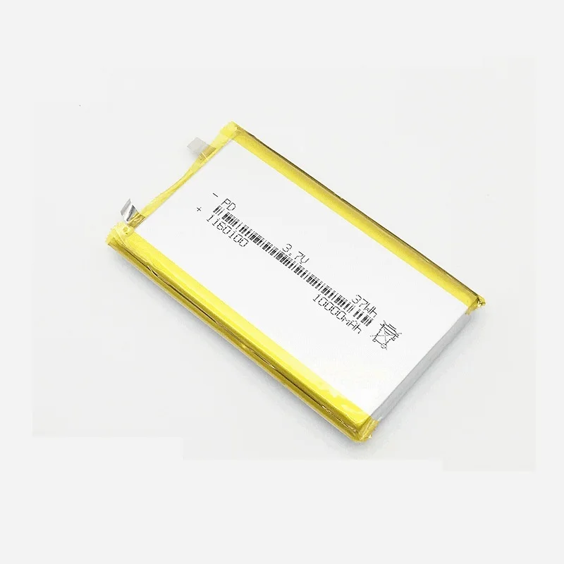 New 3.7V Max 4.2V 10000mAh 1160100 Li-Polymer Battery Cell For Xiaomi Power Bank DIY Weld Install Size About 11*60*100mm